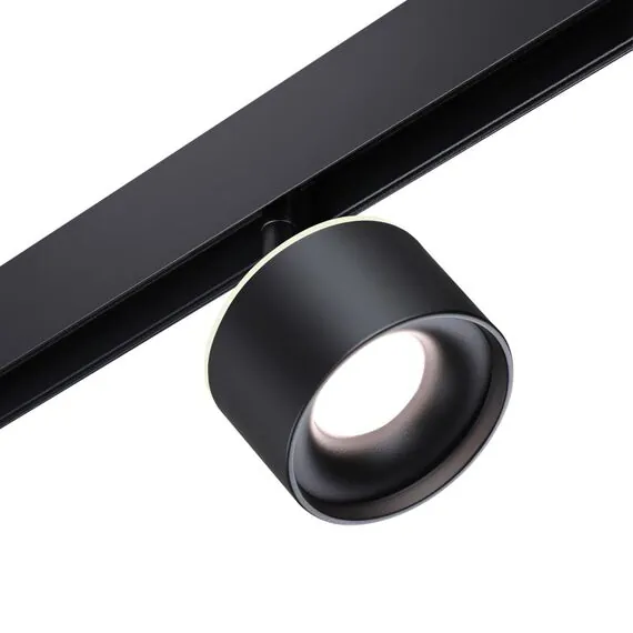 NOVOTECH 358980 SHINO NT22 071 черный Трековый светильник для низковольного шинопровода с переключ. цв. температуры IP20 LED 3000К\4000К\6000К 12W вниз + 3W вв, изображение 3