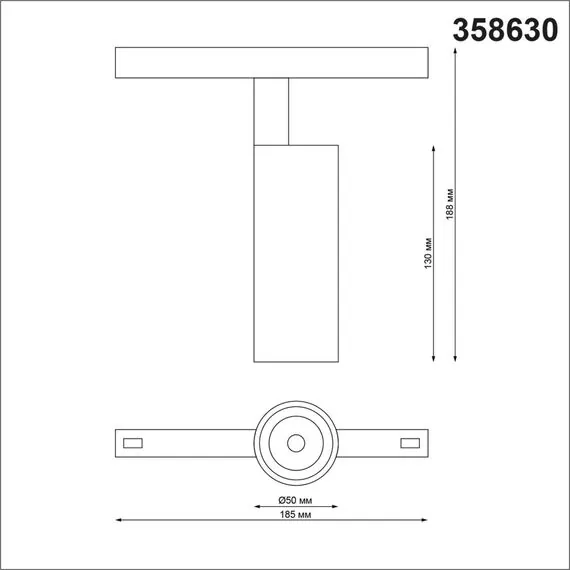 NOVOTECH 358630 SHINO NT21 067 черный Трековый низковольтный Светильник диммируемый с ДУ, со сменой цв.температуры IP20 LED 3000~6500К 12W 48V FLUM, изображение 2
