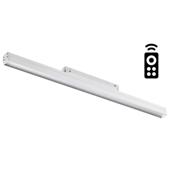 NOVOTECH 358619 SHINO NT21 064 белый Трековый низковольтный Светильник диммируемый с ДУ, со сменой цв.температуры IP20 LED 3000~6500К 24W 48V FLUM