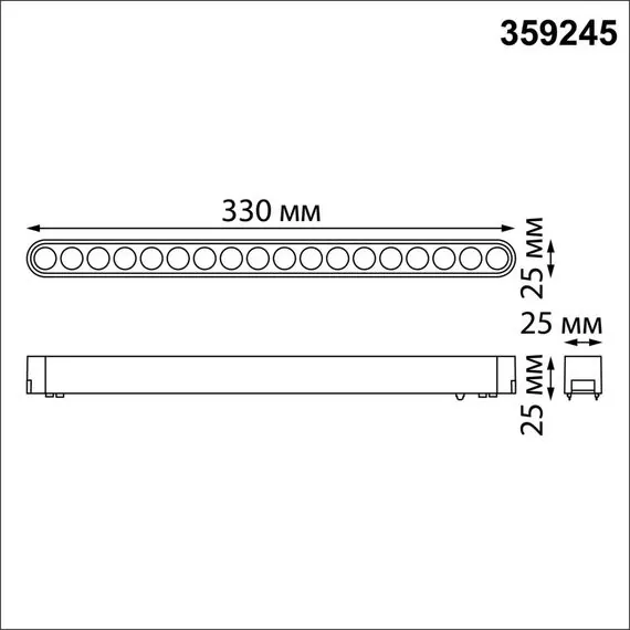 NOVOTECH 359245 SHINO NT23 047 белый Трековый светильник для низковольтного шинопровода IP20 LED 18W 48V 1710Лм 3000К SMAL, изображение 2