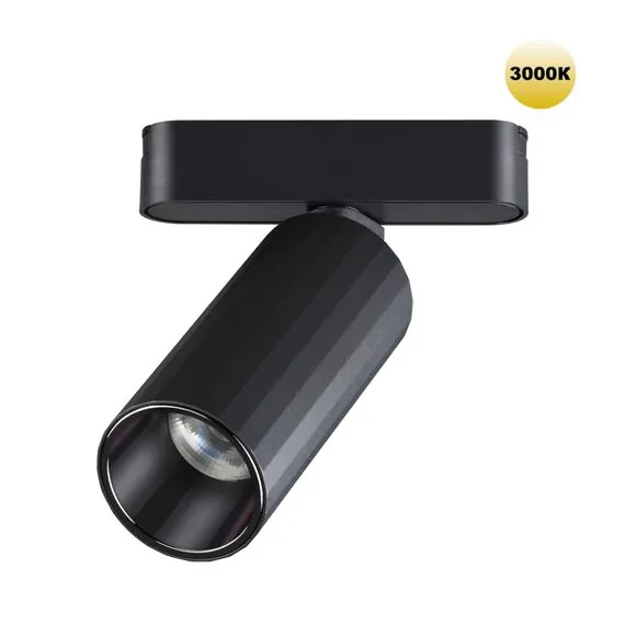 NOVOTECH 359258 SHINO NT23 049 черный Трековый светильник для низковольтного шинопровода IP20 LED 12W 48V 1020Лм 3000К SMAL