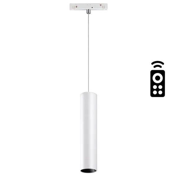 NOVOTECH 358633 SHINO NT21 066 белый Трековый низковольтный Светильник диммируемый с ДУ, со сменой цв.температуры IP20 LED 3000~6500К 12W 48V FLUM
