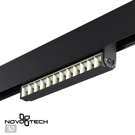NOVOTECH 358543 SHINO NT21 072 черный Трековый светильник для низковольного шинопровода IP20 LED 4000K 12W 48V FLUM, изображение 5