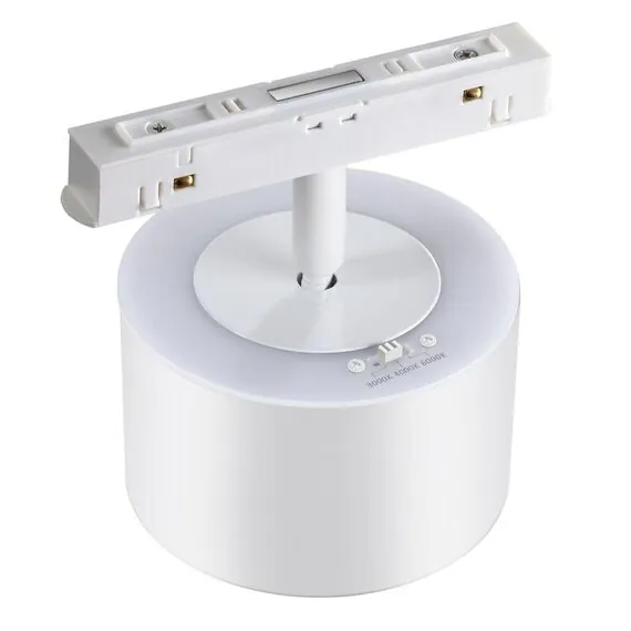 NOVOTECH 358979 SHINO NT22 071 белый Трековый светильник для низковольного шинопровода с переключ. цв. температуры IP20 LED 3000К\4000К\6000К 12W вниз + 3W вве, изображение 8