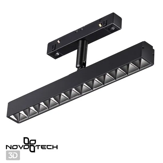 NOVOTECH 358610 SHINO NT21 045 черный Трековый светильник для низковольного шинопровода IP20 LED 4000K 12W 48V FLUM, изображение 5