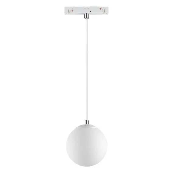 NOVOTECH 358471 SHINO NT20 073 белый/белый шар Трековый светильник для низковольтного шинопровода IP20 LED 4000К 10W 48V FLUM
