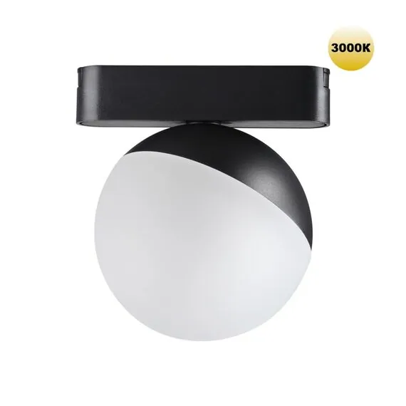 NOVOTECH 359262 SHINO NT23 052 черный Трековый светильник для низковольтного шинопровода IP20 LED 10W 48V 800Лм 3000К SMAL