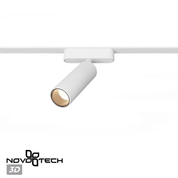 NOVOTECH 359257 SHINO NT23 049 белый Трековый светильник для низковольтного шинопровода IP20 LED 15W 48V 1275Лм 3000К SMAL, изображение 4