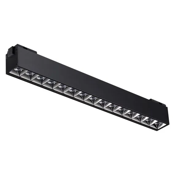 NOVOTECH 358525 SHINO NT21 082 черный Трековый светильник для низковольного шинопровода IP20 LED 4000K 30W 48V KIT
