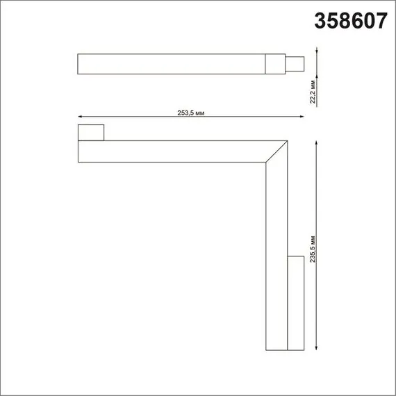 NOVOTECH 358607 SHINO NT21 075 белый Трековый светильник для низковольного шинопровода IP20 LED 4000K 24W 48V FLUM, изображение 2
