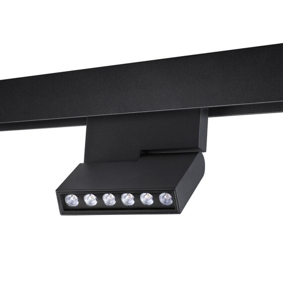 NOVOTECH 358628 SHINO NT21 065 черный Трековый низковольтный Светильник диммируемый с ДУ, со сменой цв.температуры IP20 LED 3000~6500К 12W 48V FLUM, изображение 5