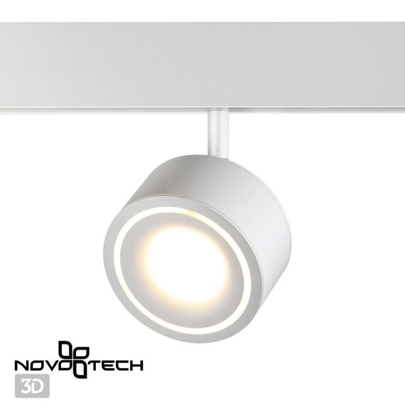 NOVOTECH 358548 SHINO NT21 074 белый Трековый светильник для низковольного шинопровода IP20 LED 4000K 12W 48V FLUM, изображение 4