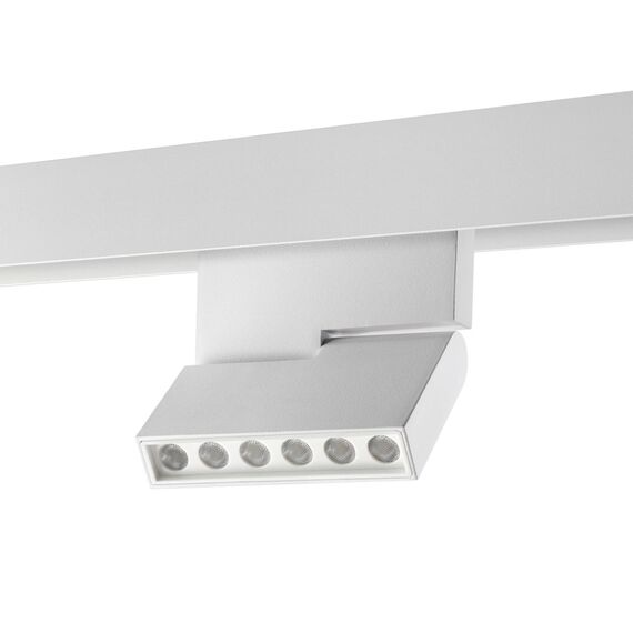 NOVOTECH 358627 SHINO NT21 065 белый Трековый низковольтный Светильник диммируемый с ДУ, со сменой цв.температуры IP20 LED 3000~6500К 12W 48V FLUM, изображение 4