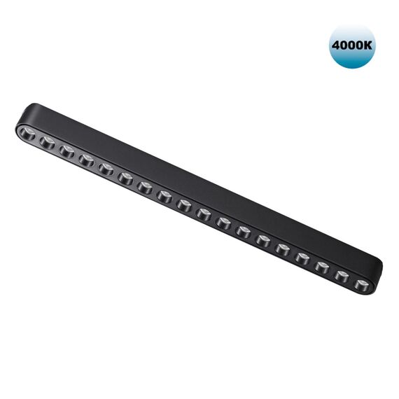 NOVOTECH 359078 SHINO NT23 047 черный Трековый светильник для низковольтного шинопровода IP20 LED 18W 48V 4000K 1710Лм SMAL