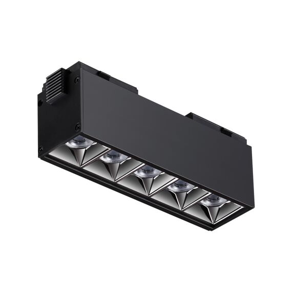NOVOTECH 358523 SHINO NT21 082 черный Трековый светильник для низковольного шинопровода IP20 LED 4000K 10W 48V KIT