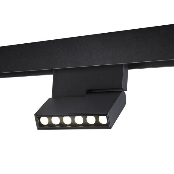 NOVOTECH 358628 SHINO NT21 065 черный Трековый низковольтный Светильник диммируемый с ДУ, со сменой цв.температуры IP20 LED 3000~6500К 12W 48V FLUM, изображение 4