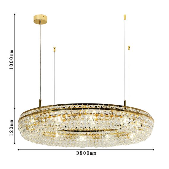 Favourite 4015-12P, подвесная люстра, D800xH120/1120, 12xE14x40W, excluded, изображение 3