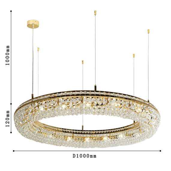 Favourite 4015-15P, подвесная люстра, D1000xH120/1120, 15xE14x40W, excluded, изображение 3