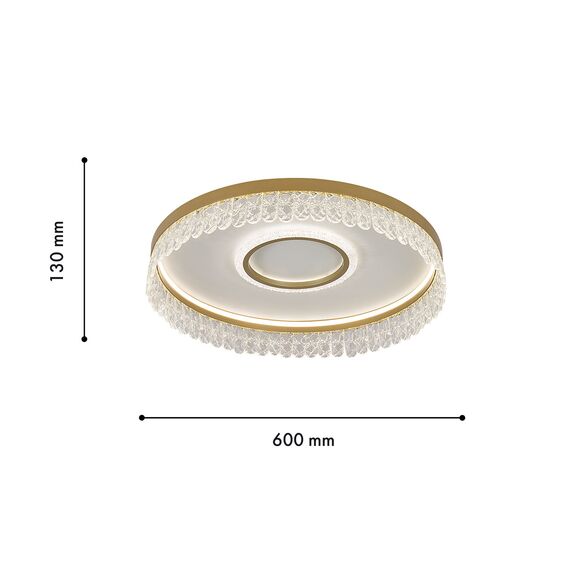 F-Promo 4186-2C, потолочная люстра, D600xH130, LEDx22W + LEDx136W, 8295LM, 3000-6000K, included, remote control, изображение 3
