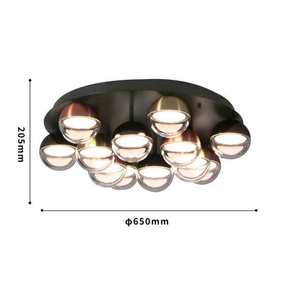 Favourite 4371-12C, потолочная люстра, D650xH205, LEDx65W, 4550LM, 4000K, included, изображение 2