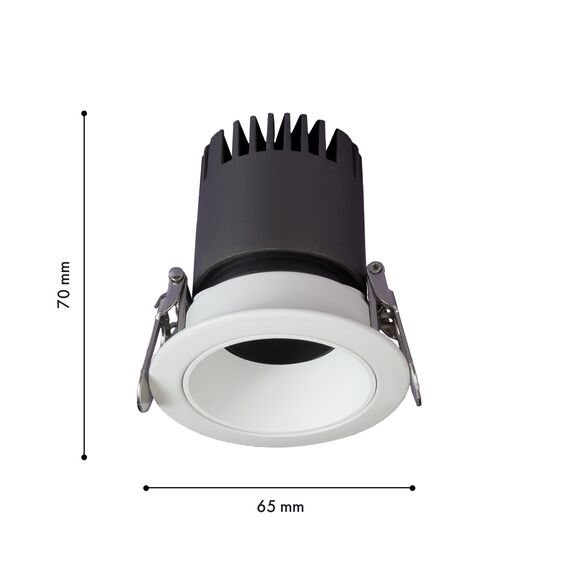 Favourite 4416-1C, врезной светильник, D65xH70, cutout:D55, LEDx7W, 600LM, 4000K, IP20, CRI>90, beam angle:36, included, изображение 2