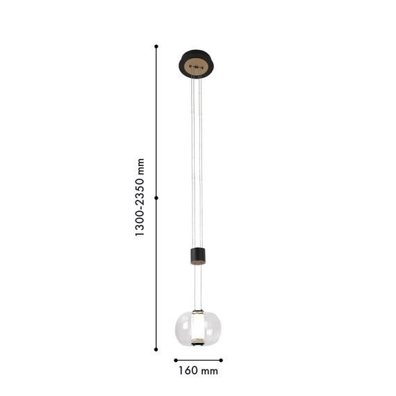Favourite 4492-1P, подвес, D160xH1300/1800, LEDx4W + LEDx3W, 420LM, 4000K, included, изображение 2