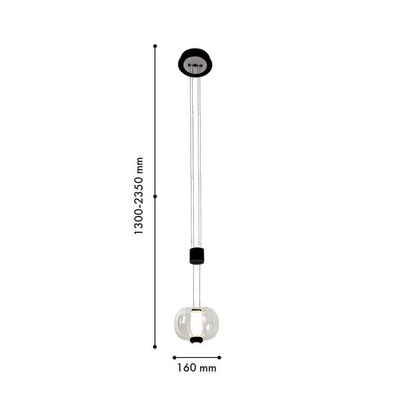 Favourite 4493-1P, подвес, D160xH1300/1800, LEDx4W + LEDx3W, 420LM, 4000K, included, изображение 2