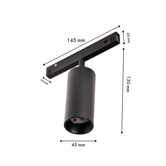 Favourite 4581-1U, трековый светильник, D45xL145xH130, LEDx10W, 48V, 660LM, 2700-5700K, CRI>90, beam angle:36, included, изображение 3