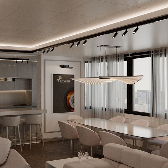 Favourite 4581-1U, трековый светильник, D45xL145xH130, LEDx10W, 48V, 660LM, 2700-5700K, CRI>90, beam angle:36, included, изображение 5