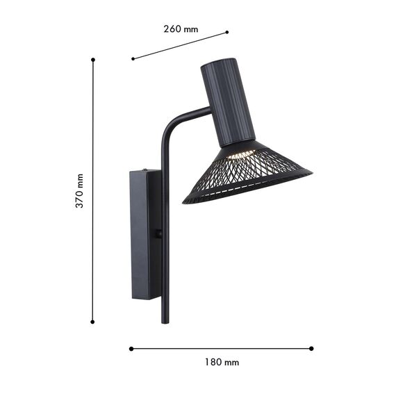 F-Promo 4623-1W, настенный светильник, D260xW180xH370, 1xLEDx6W, 660LM, 3000K, included, изображение 3
