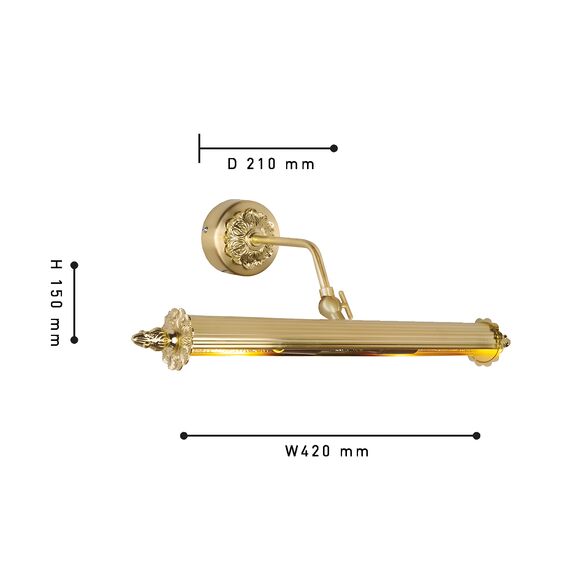 Favourite 1259-2W, настенный светильник, D210xW420xH150, 2xE14x25W, included, изображение 2