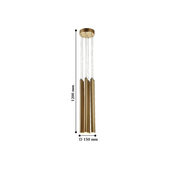 Favourite 2104-7P, подвес, D150xH1200max, LEDx2W, 1070LM, 3000K, included, изображение 2