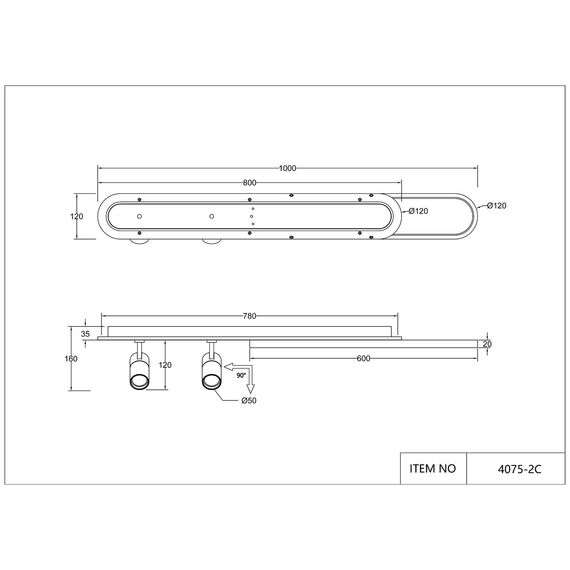 Favourite 4075-2C, потолочный светильник, L1000xW120xH160, LEDx50W, 2200-4200LM, 3000-6000K, included, remote control, изображение 8
