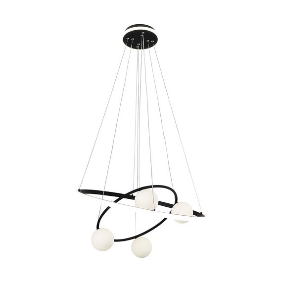 F-Promo 4183-6P, подвесная люстра, D600xH150/1200, 4xG9LEDx10W, excluded + LEDx70W + LEDx20W, 4050LM, 3000-6000K, included, remote control