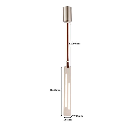 Favourite 4218-1P, подвес, L65xW10xH600/1600, LEDx17W, 800LM, 3000K, included, изображение 3