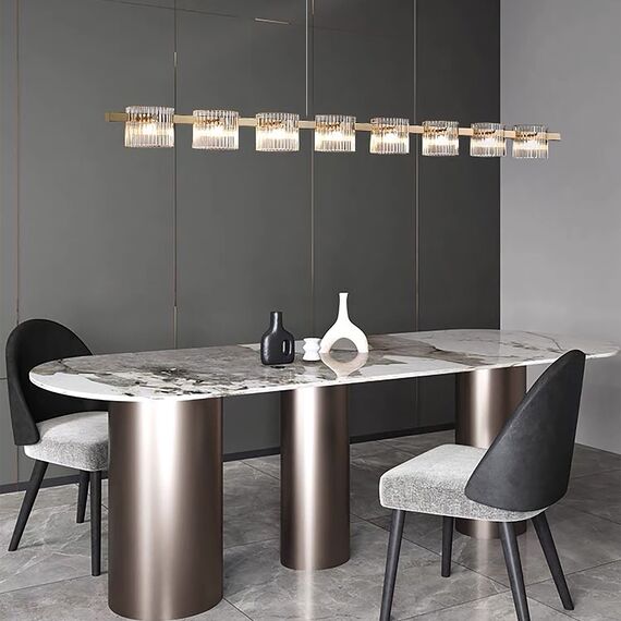 Favourite 4248-8P, подвесная люстра, L1430xW70xH1300/1500, 8xLEDx5.25W, 960LM, 4000K, included, изображение 4