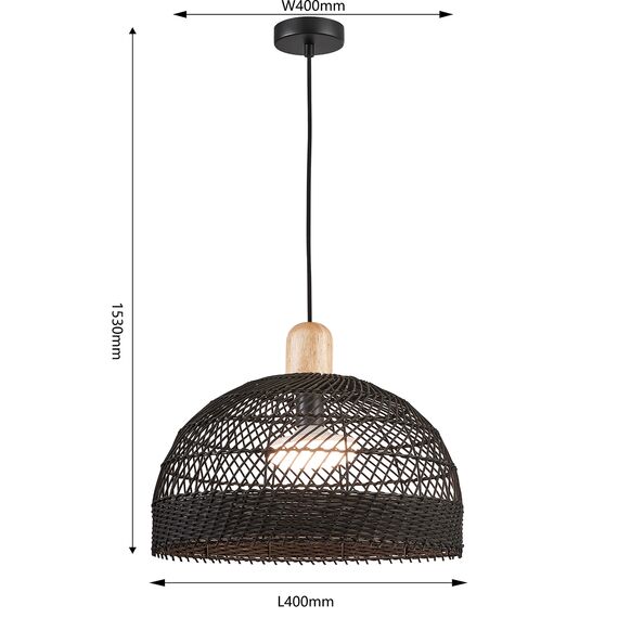 Favourite 4461-1P, подвес, D400xH480/1530, 1xE27x60W, excluded, изображение 3