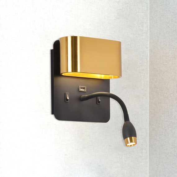 F-Promo 4475-2W, настенный светильник, D120xW160xH280, LEDx4W + LEDx1.5W, 220LM, 4000K, included, switch, изображение 4