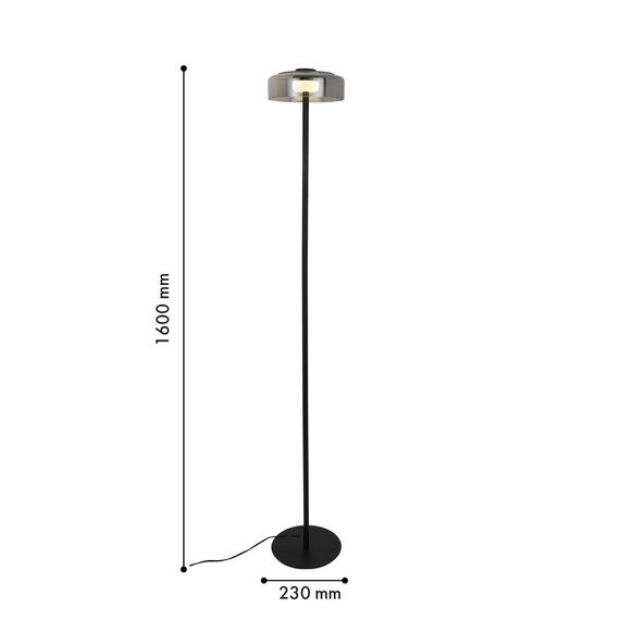 Favourite 4490-1F, напольный светильник, D230xH1600, LEDx5W, 325LM, 4000K, included, switch, изображение 2