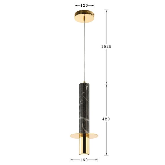 Favourite 2746-1P, подвес, D160xH420/1945, 1xGU10LEDx5W, 400LM, 3000K, included, изображение 3