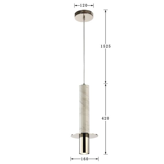 Favourite 2748-1P, подвес, D160xH420/1945, 1xGU10LEDx5W, 400LM, 3000K, included, изображение 3