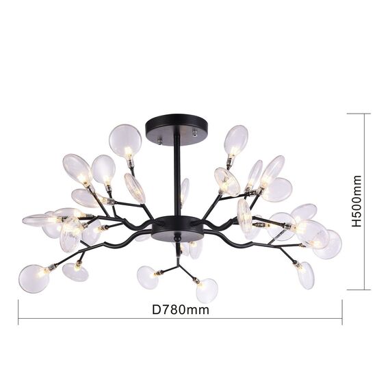 F-Promo 2480-10P, подвесная люстра, D780xH500, 30xG4LEDx3W, 4914LM, 3000K, included, изображение 3