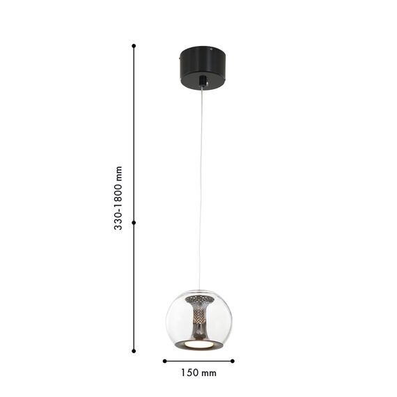 Favourite 4337-1P, подвес, D150xH330/1800, LEDx9W, 720LM, 4000K, included, изображение 2