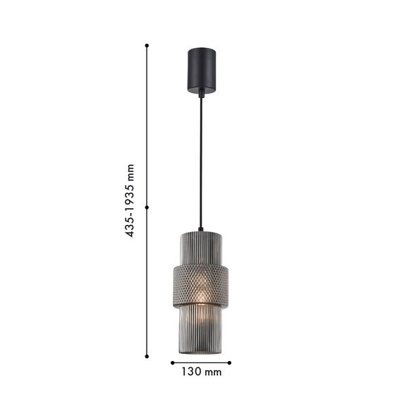 F-Promo 4344-1P, подвес, D130xH435/1935, 1xE27x40W, excluded, изображение 2