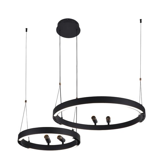 F-Promo 4474-2P, подвесная люстра, D830xH1000/1800, LEDx53W + LEDx33W + 4xLEDx3W, 2075LM, 3000-6500K, included, remote control, изображение 8