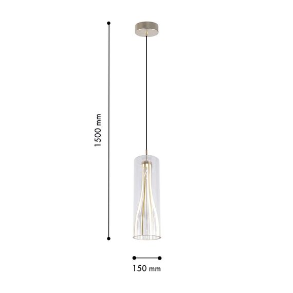 Favourite 4626-1P, подвес, D150xH500/1500, LEDx20W, 1360LM, 4000K, included, изображение 3