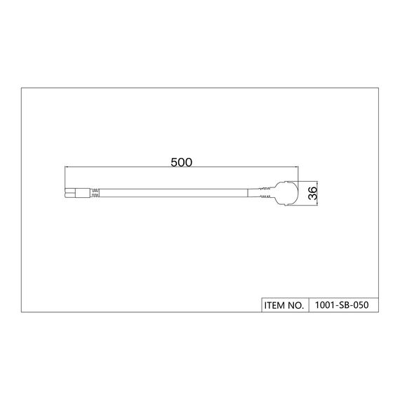 Favourite 1001-SB-050, сетевой шнур, L500xW36, IP20, изображение 2