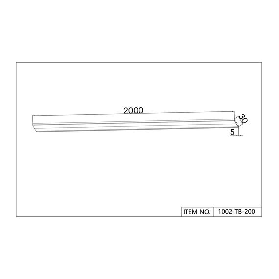 Favourite 1002-TB-200, шинопровод, L2000xW30xH5, IP20, изображение 3
