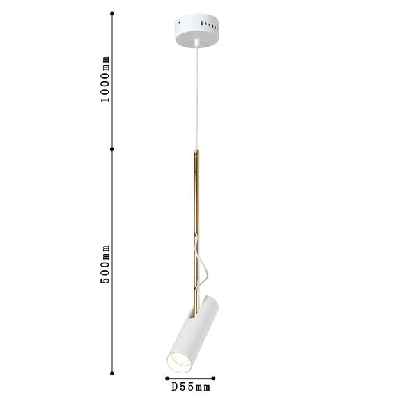 Favourite 2108-1P, подвес, D55xH500/1500, 1xLEDx5W, 400LM, 3000K, included, изображение 3