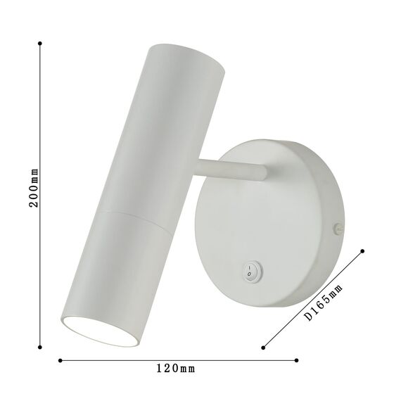 Favourite 2108-1W, настенный светильник, D165xW120xH200, 1xLEDx5W, 400LM, 3000K, included, switch, изображение 3